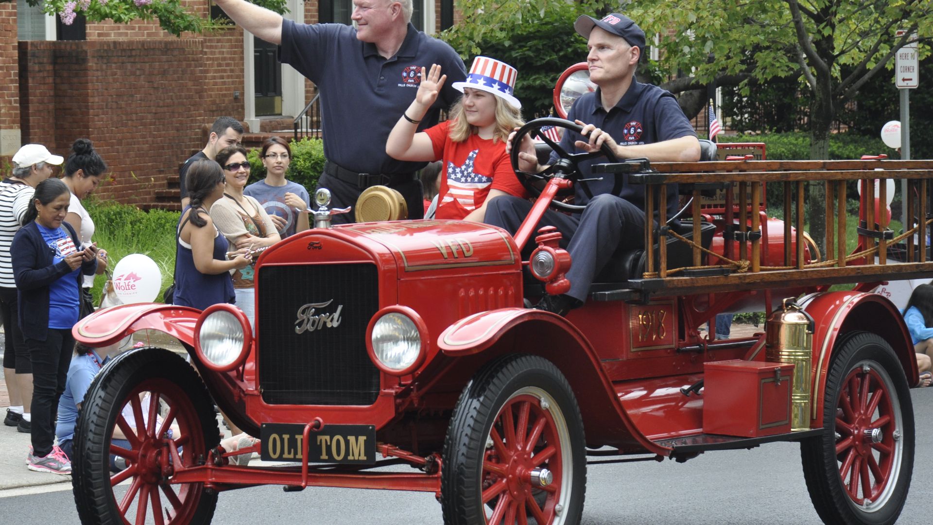 1918 Ford Model T fire truck named