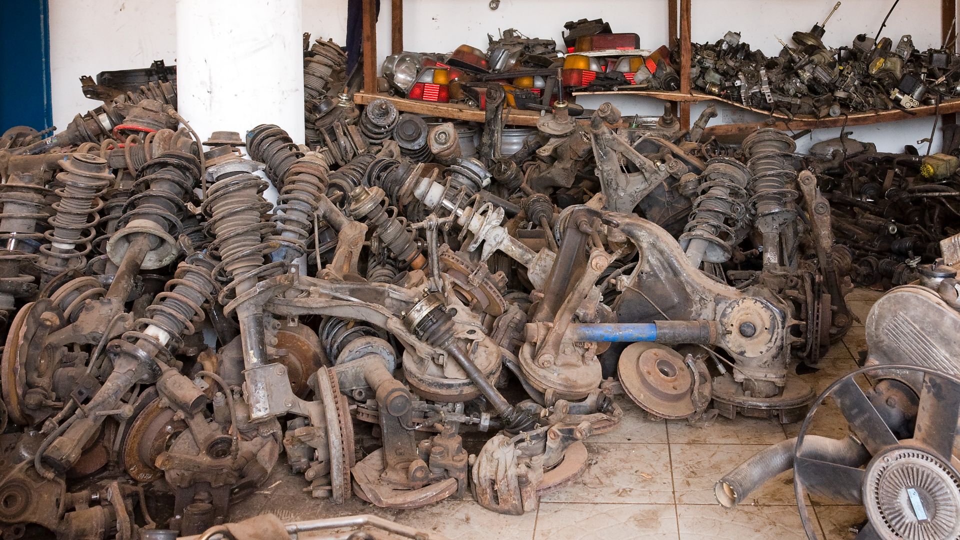 Spare parts shop in The Gambia