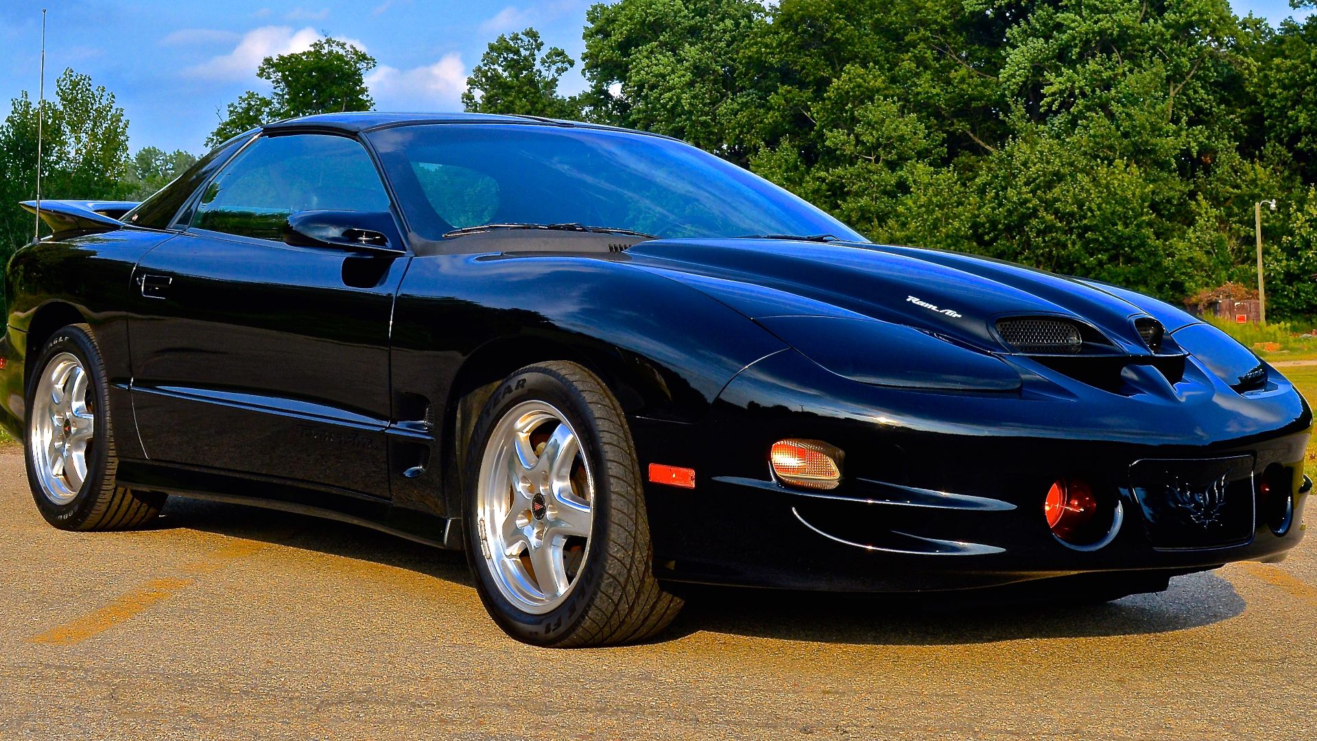 Black 2002 Pontiac Firebird Trans Am WS6.