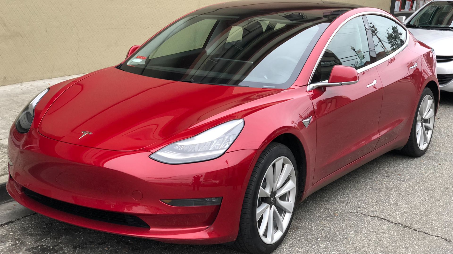 Front view, from driver side.