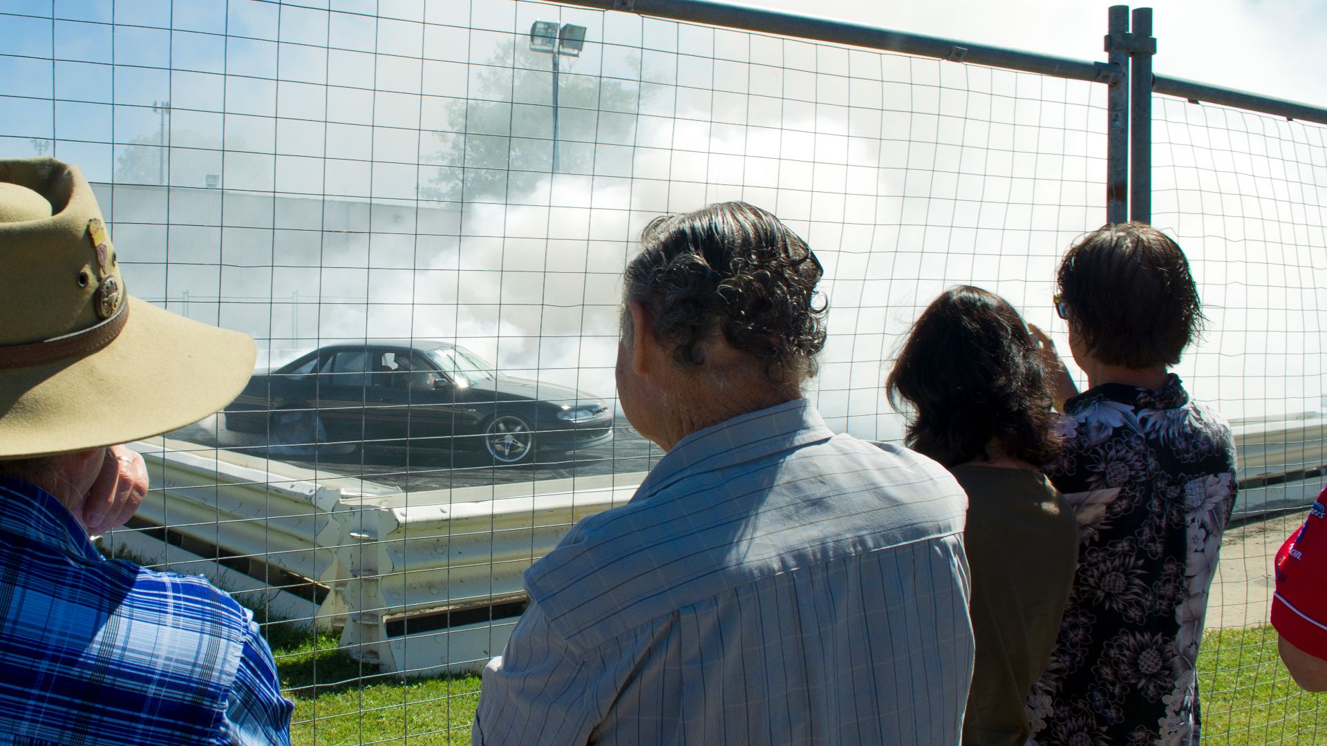 Burnout competition at Townsville Showgrounds