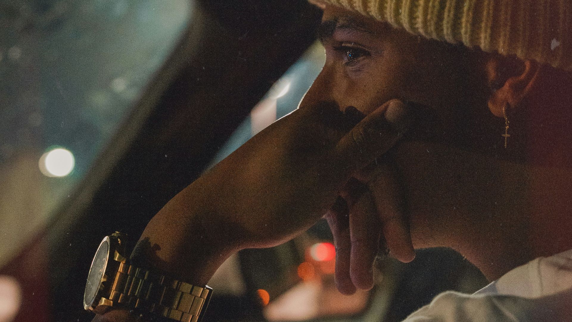 man in white shirt wearing silver watch