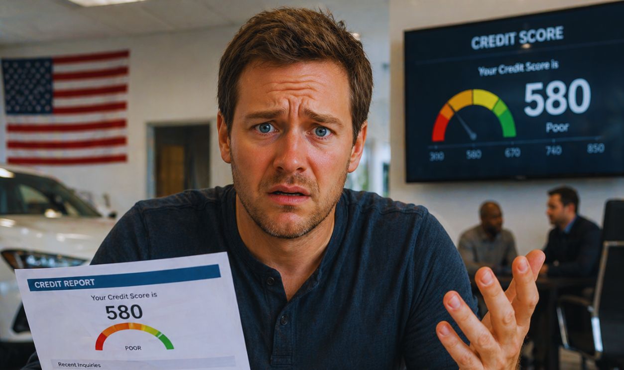 Man credit card score