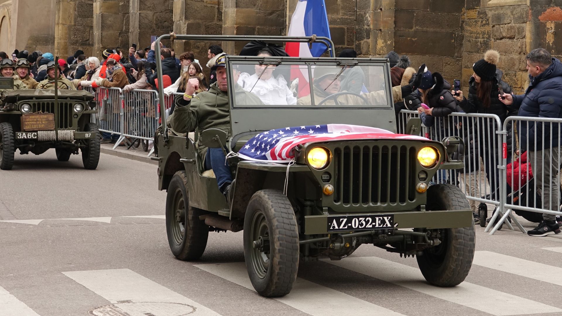 Willys MB during the military parade of the 80th anniversary of the liberation of Colmar (Haut-Rhin, France).