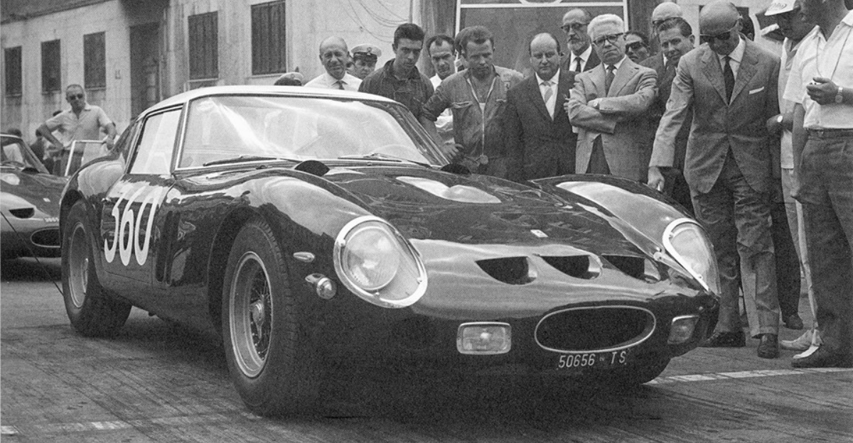  the new 1962 Ferrari 250 GTO s/n 3451GT driven by its first owner