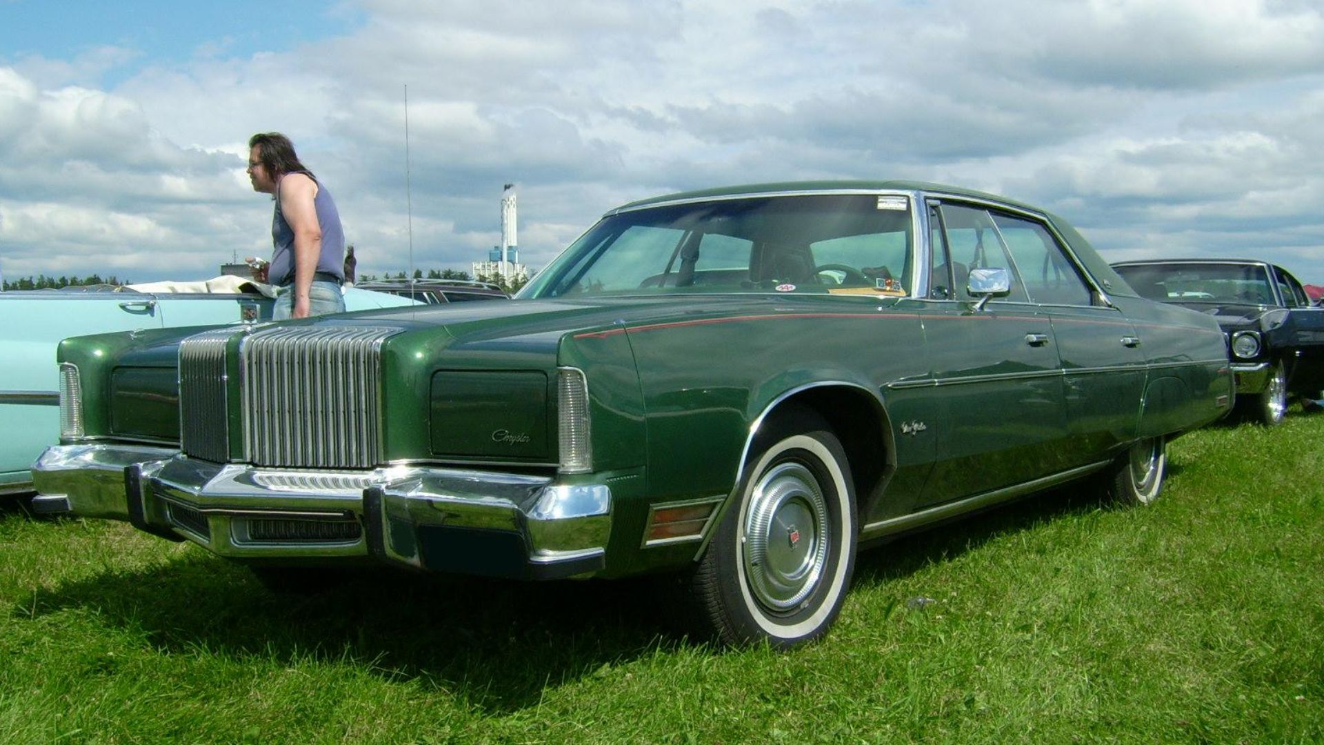 1976-1977 Chrysler New Yorker 4-door hardtop at Power Big Meet, Västerås, Sweden