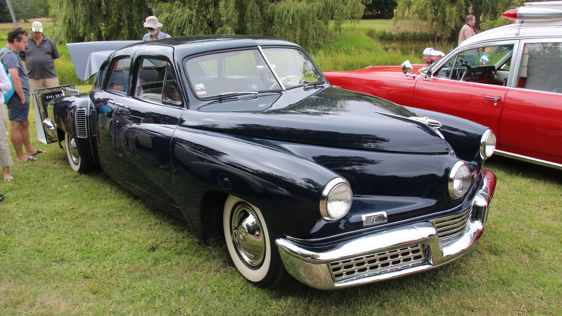 Waltz Blue.
The Tucker 48 (named after its model year) is an automobile conceived by Preston Tucker and briefly produced in Chicago in 1948. Only 51 cars were made before the company ceased operations on March 3, 1949, due to negative publicity initiated