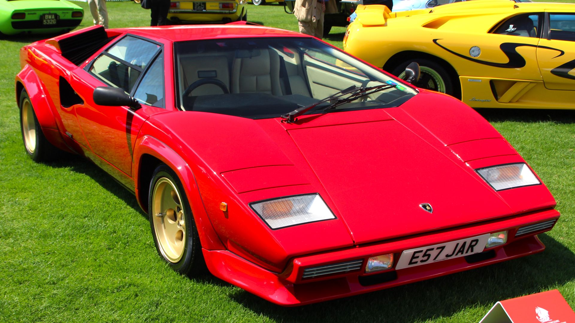 A 1987 Lamborghini Countach LP5000 QV taken at London Concours 2023.
