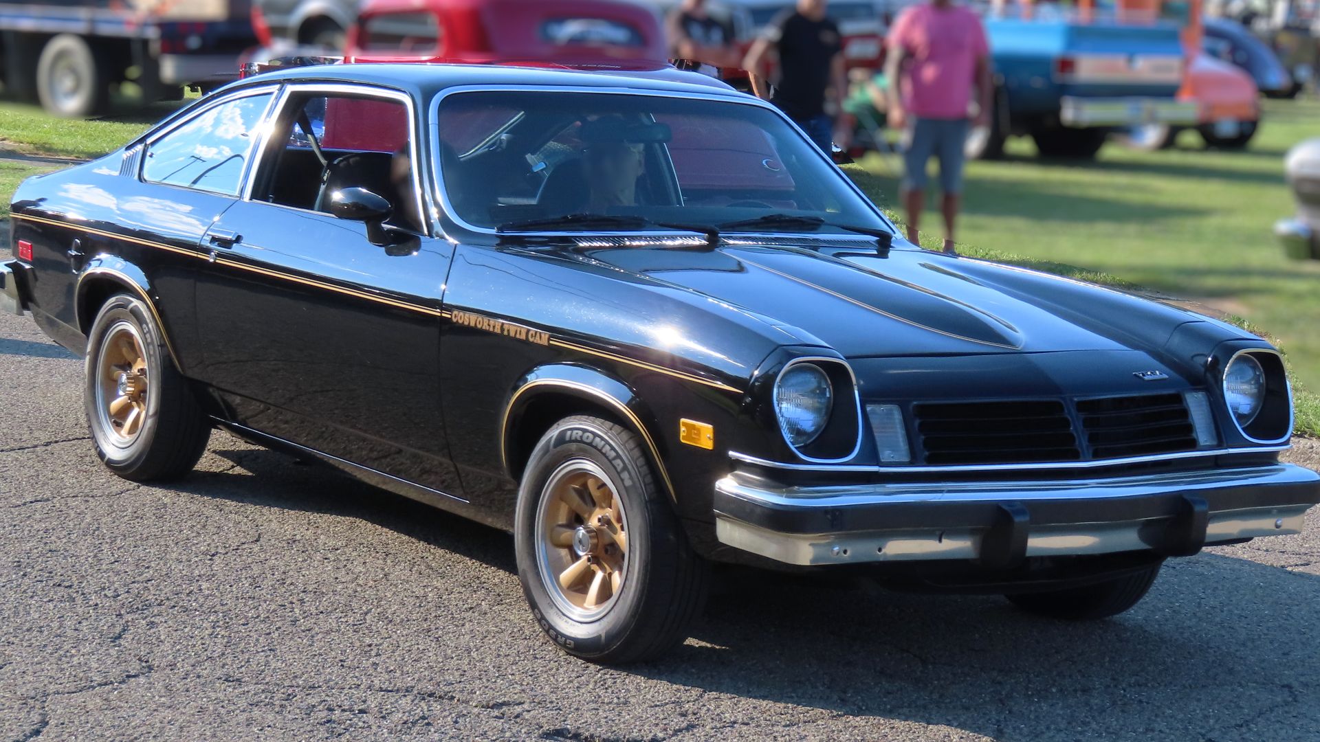 1975 Chevrolet Vega Cosworth photographed at the June 24th, 2024 Cruisin' the River Lowellville car show in Lowellville, Ohio