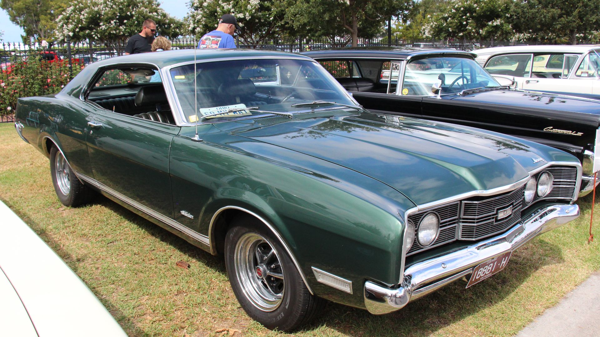 1969 Mercury Comet Sports Coupe - Dark Ivy Green.
Edsel Ford introduced the Mercury in 1939 as a model to fill the gap between the basic Ford, and the luxury Lincoln.
The Comet was built from 1960-77, initially, it was based on the Falcon. From 1966 it w