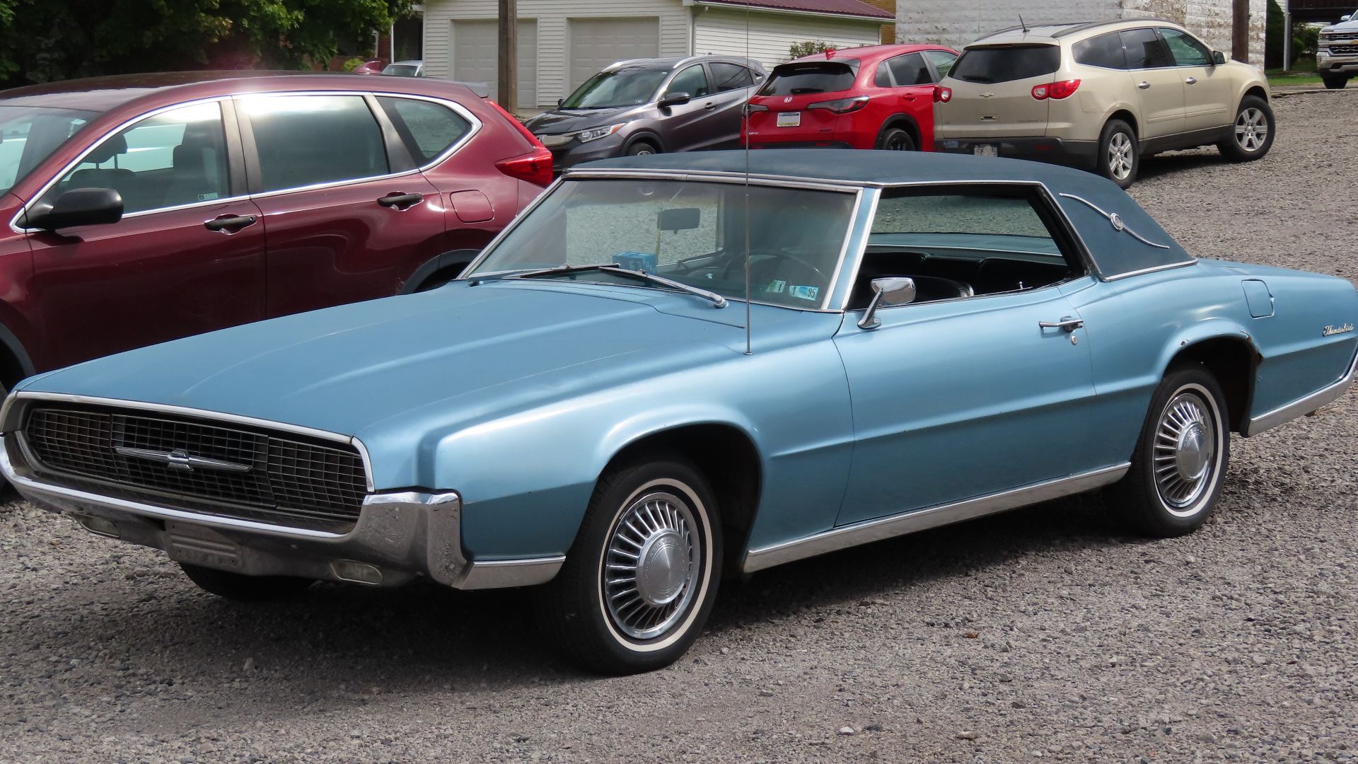 1967 Ford Thunderbird Two-Door Landau photographed at the 2022 Ellwood City Fall Fest & Car Cruise in Ellwood City, Pennsylvania. Finished in Brittany Blue.