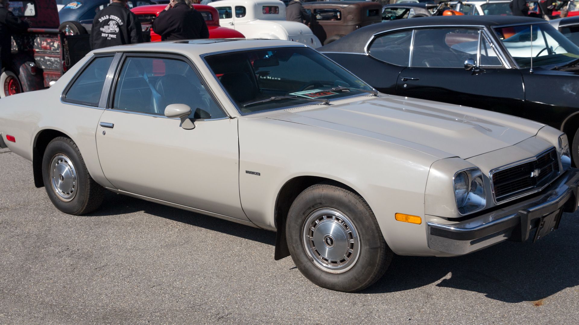 A 1978-1980 Chevrolet Monza Coupé at the Belmont Race Track.