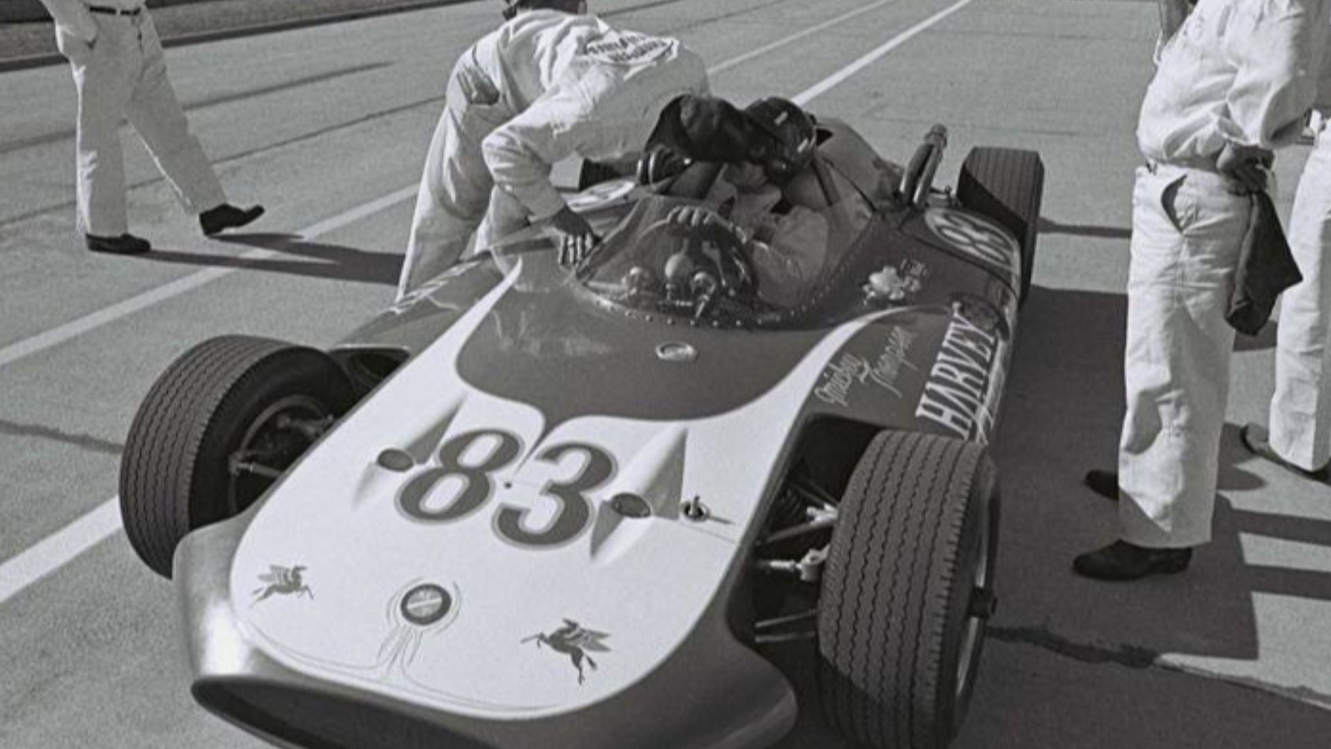 Graham Hill in Mickey Thompson Indy Car 1963