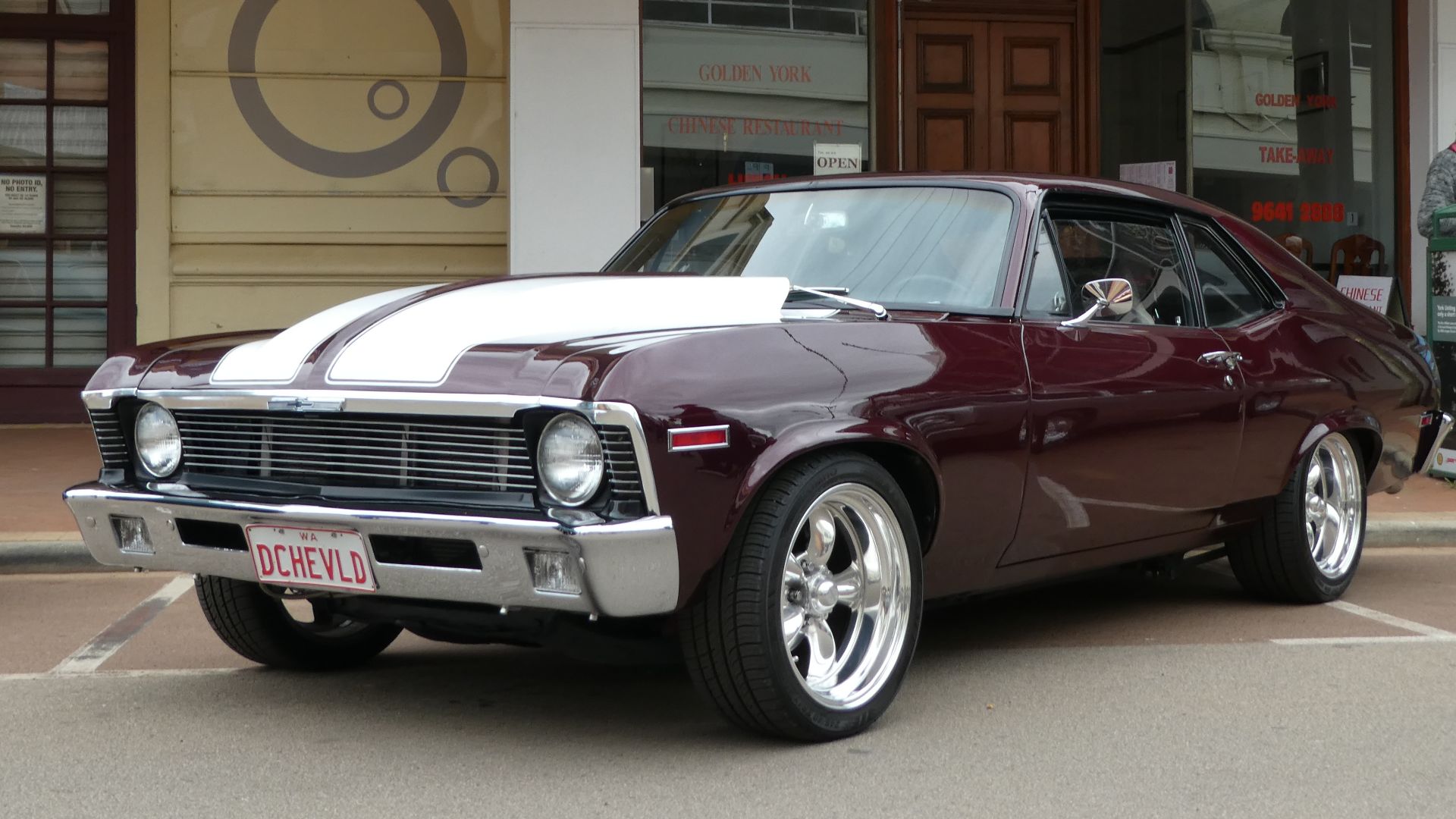 A 1972 Chevrolet Nova, seen at Avon Terrace in York.
