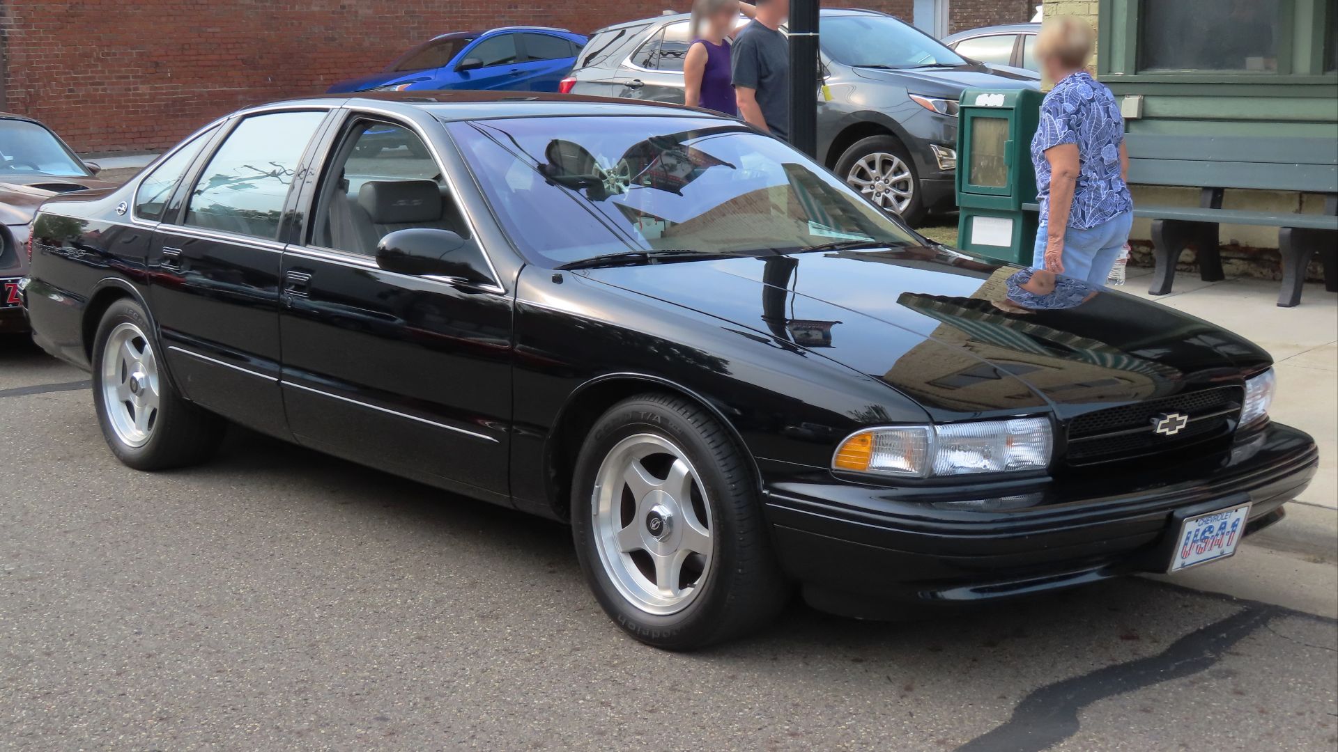 1996 Chevrolet Impala SS photographed at the June 19th, 2023 Cruisin' the River Lowellville Car Show in Lowellville, Ohio. Finished in Black.