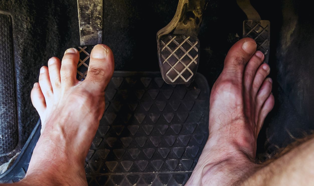 Barefoot driving