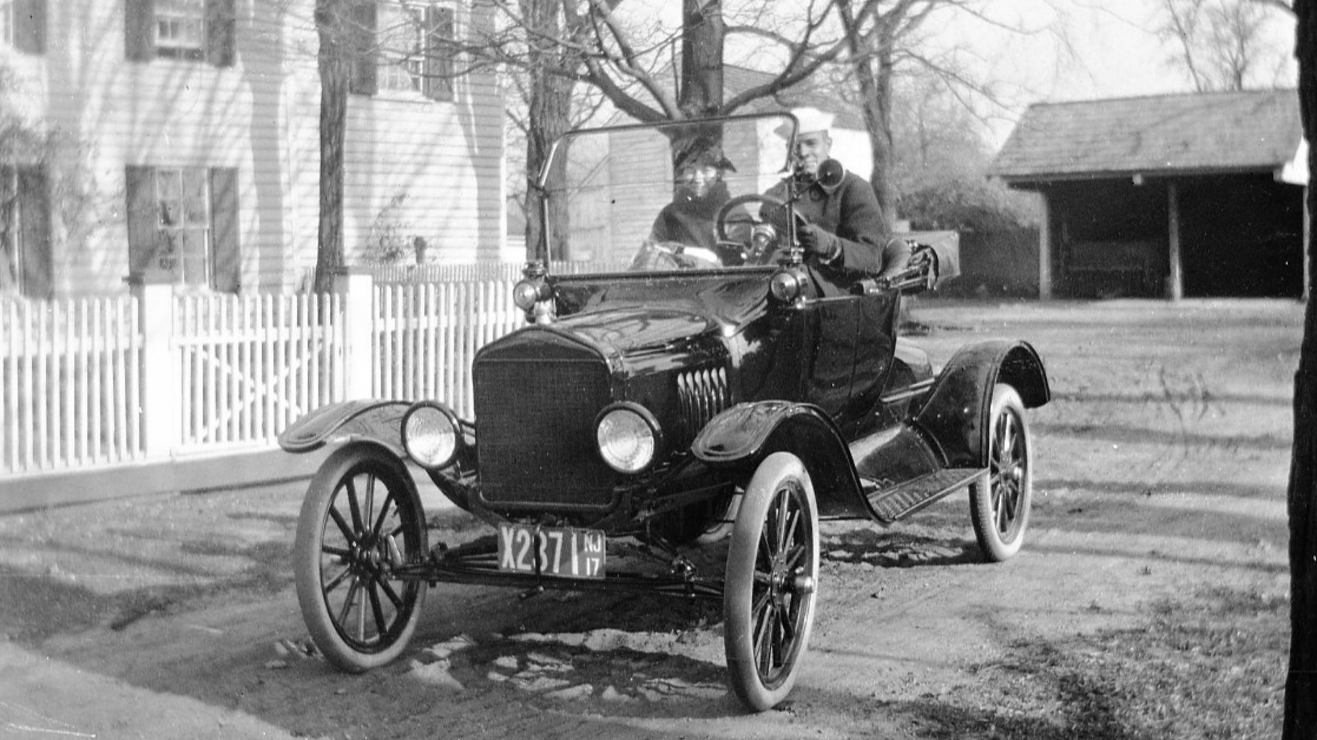 Thanks to Basic Transporter for the identification.  Camp Dix, NJ 1917-18. This Farmhouse and farm became part of Camp Dix in 1917 the year Camp Dix was established.  3x4 inch celluloid negative.  From the collection of negatives of an unknown photorapher