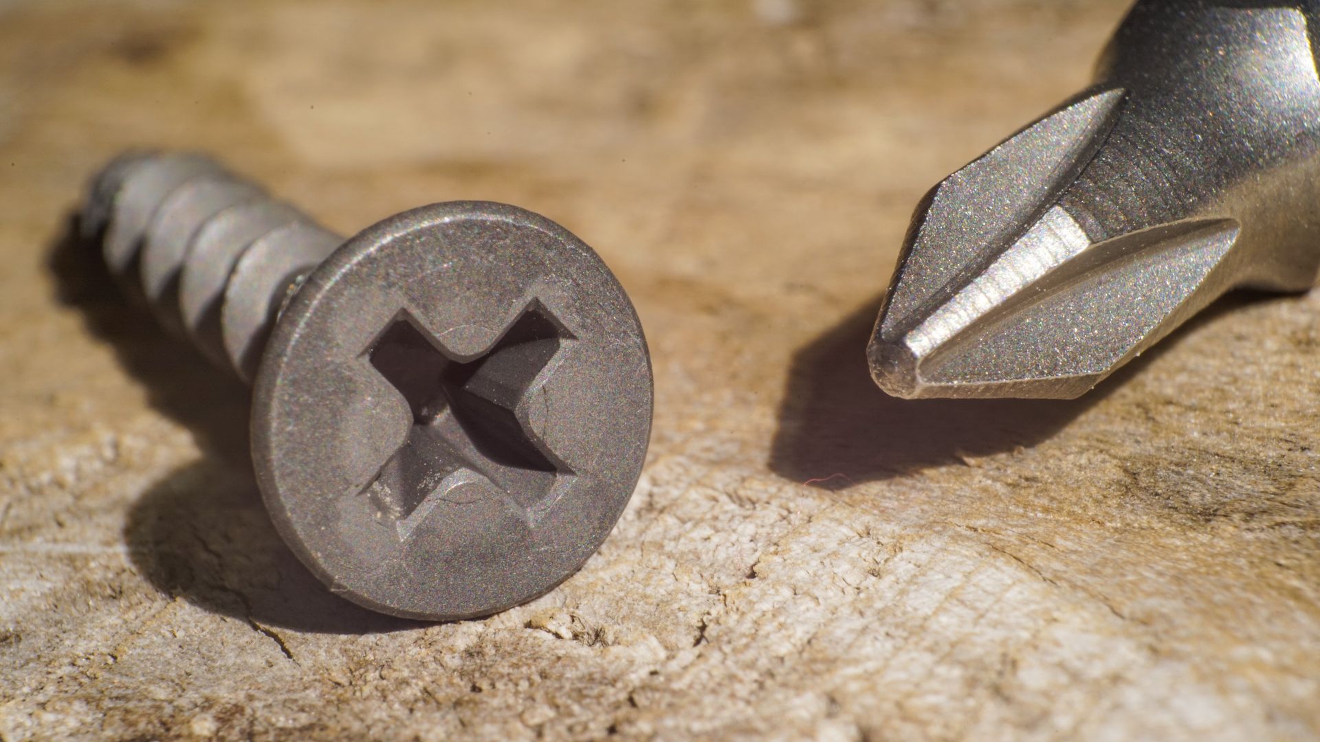 Phillips screwdriver and screw