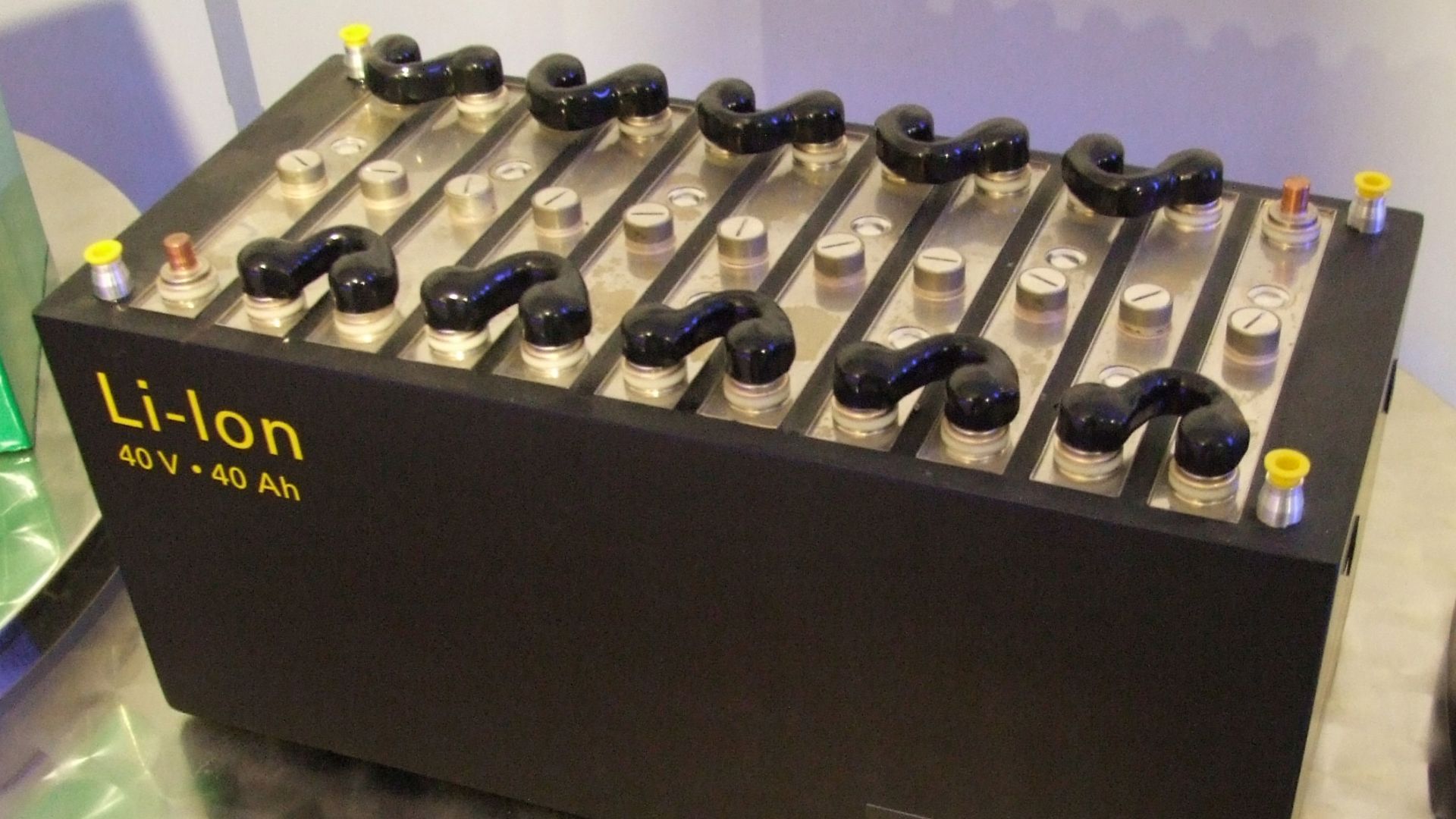 Lithium ion battery by VARTA (Museum Autovision Altlußheim, Germany)