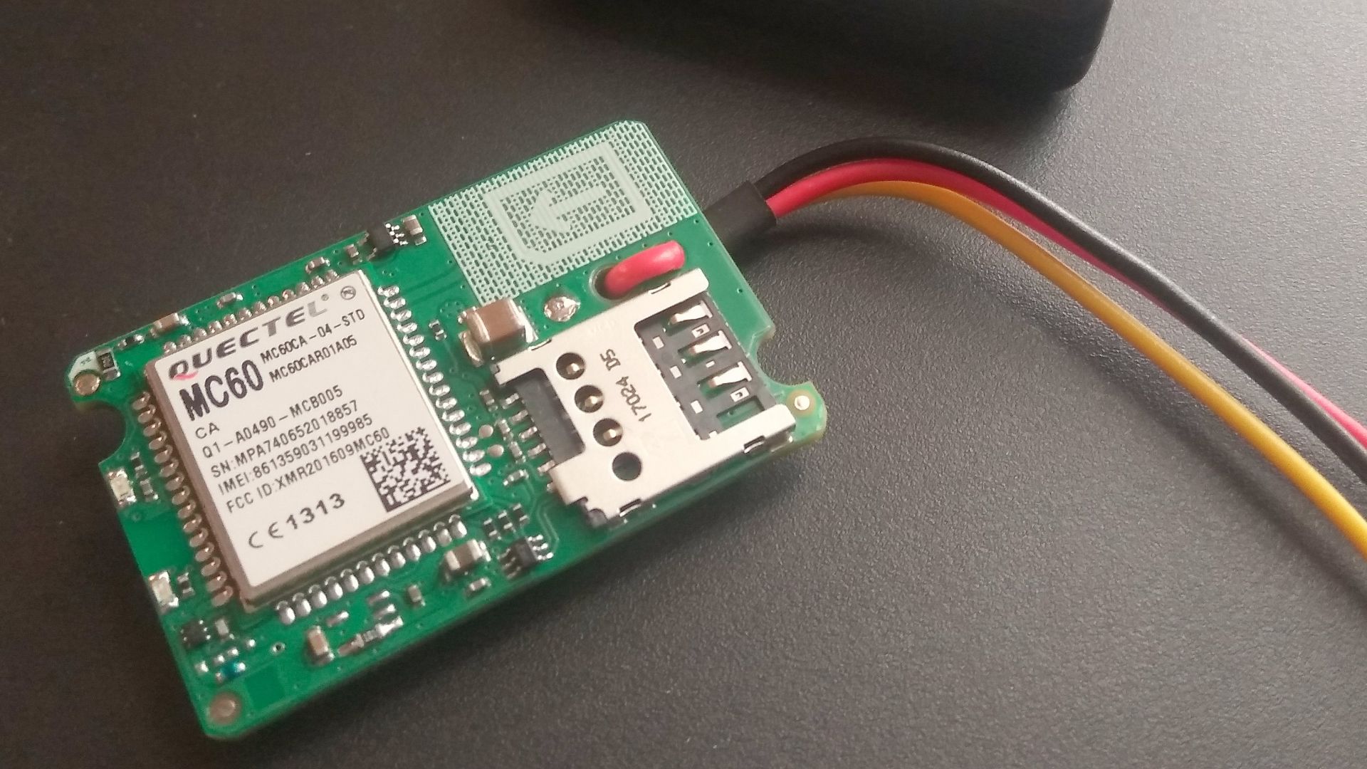 Neomatics ADM100 GPS Tracker at Quectel MC60CAR01A05 chip