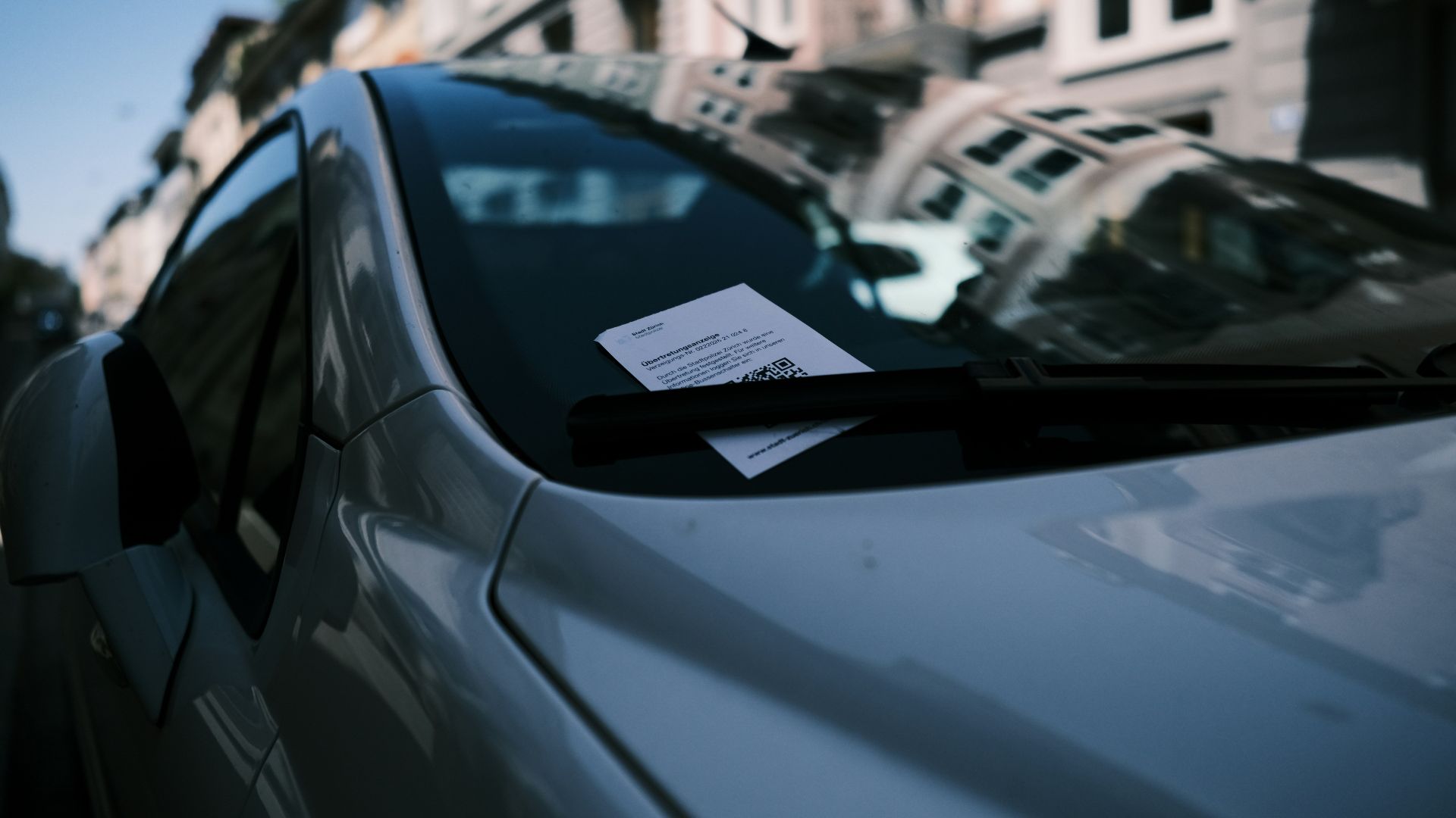 a car parked on the side of the road