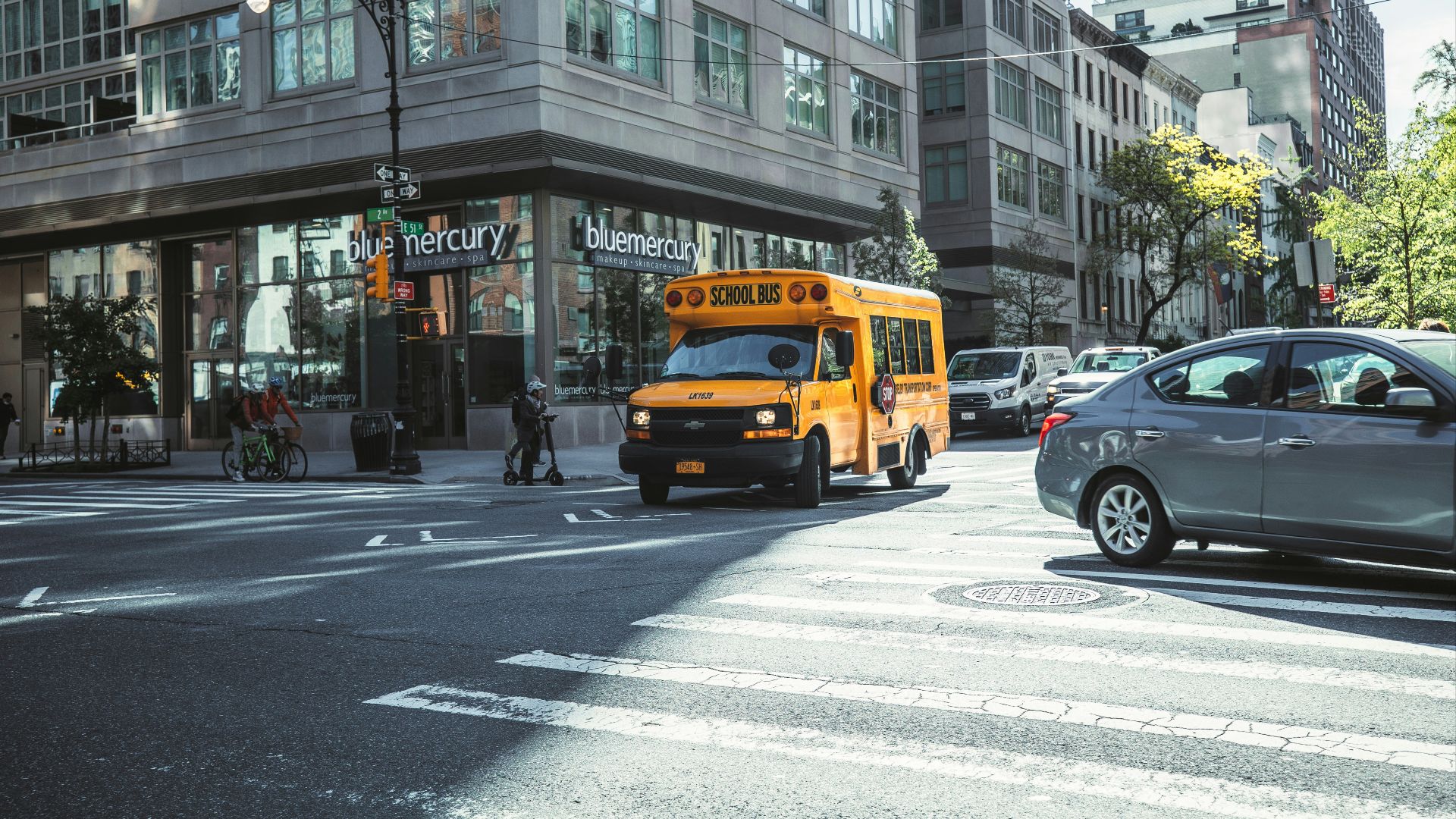 a yellow truck on the street