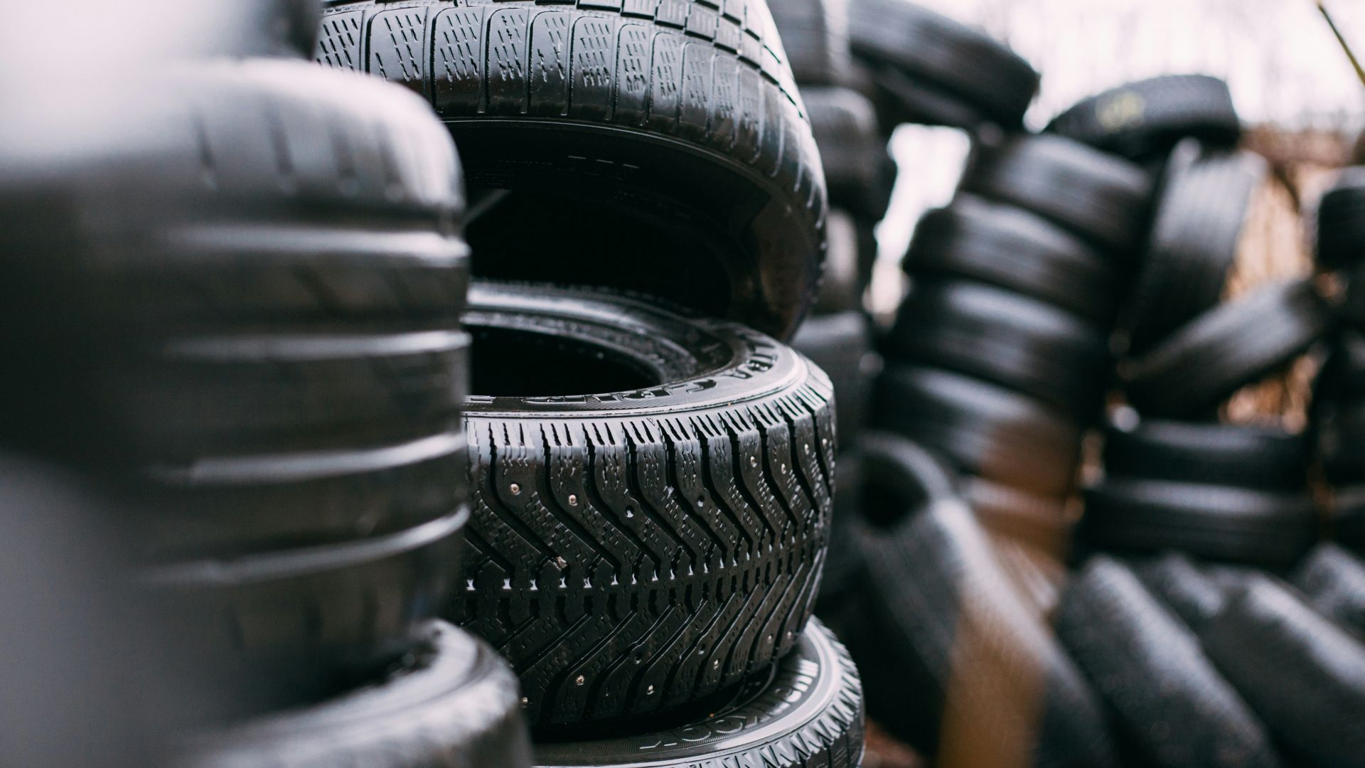 piles of car tires