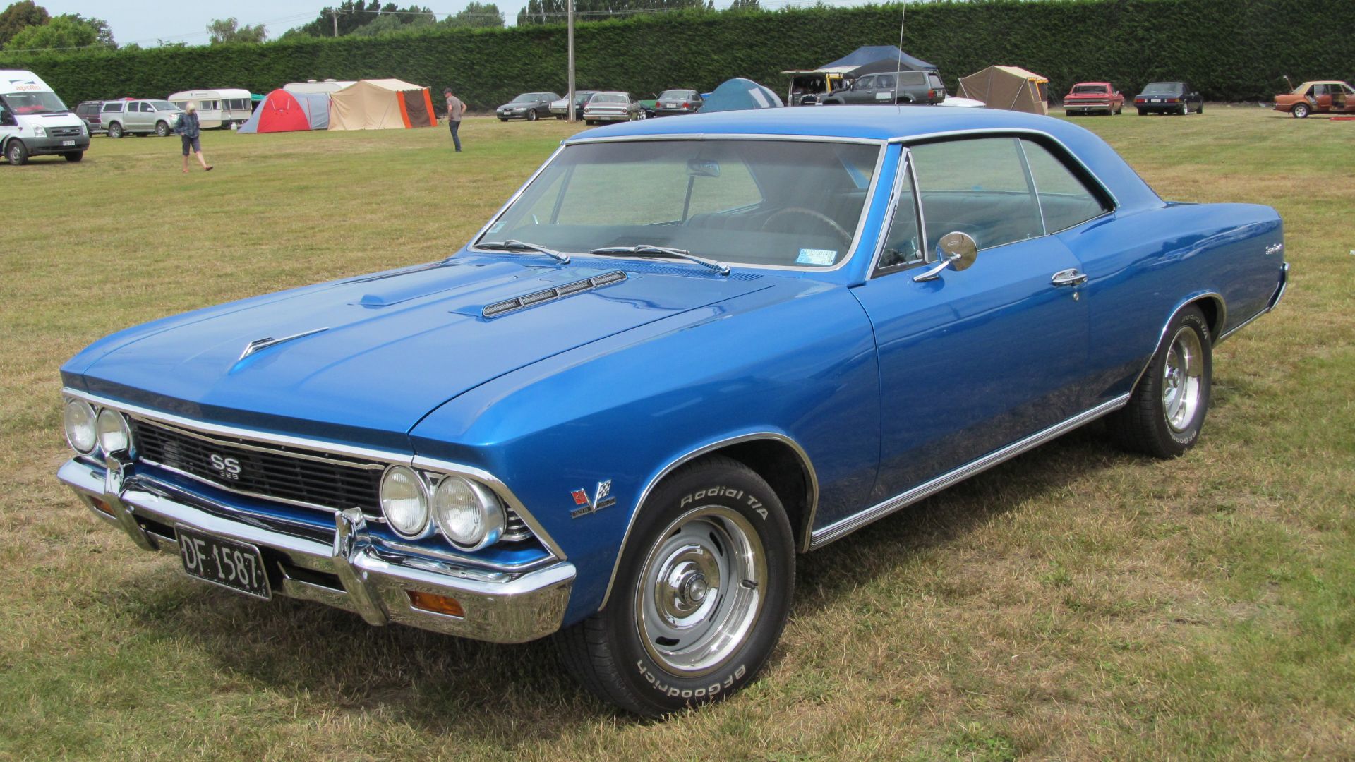 A rare one here! I don't think I've see any other Chevelles like this; the one here arrived in NZ in mid 1968 when it was still quite new. One of the more desirable muscle cars I reckon.