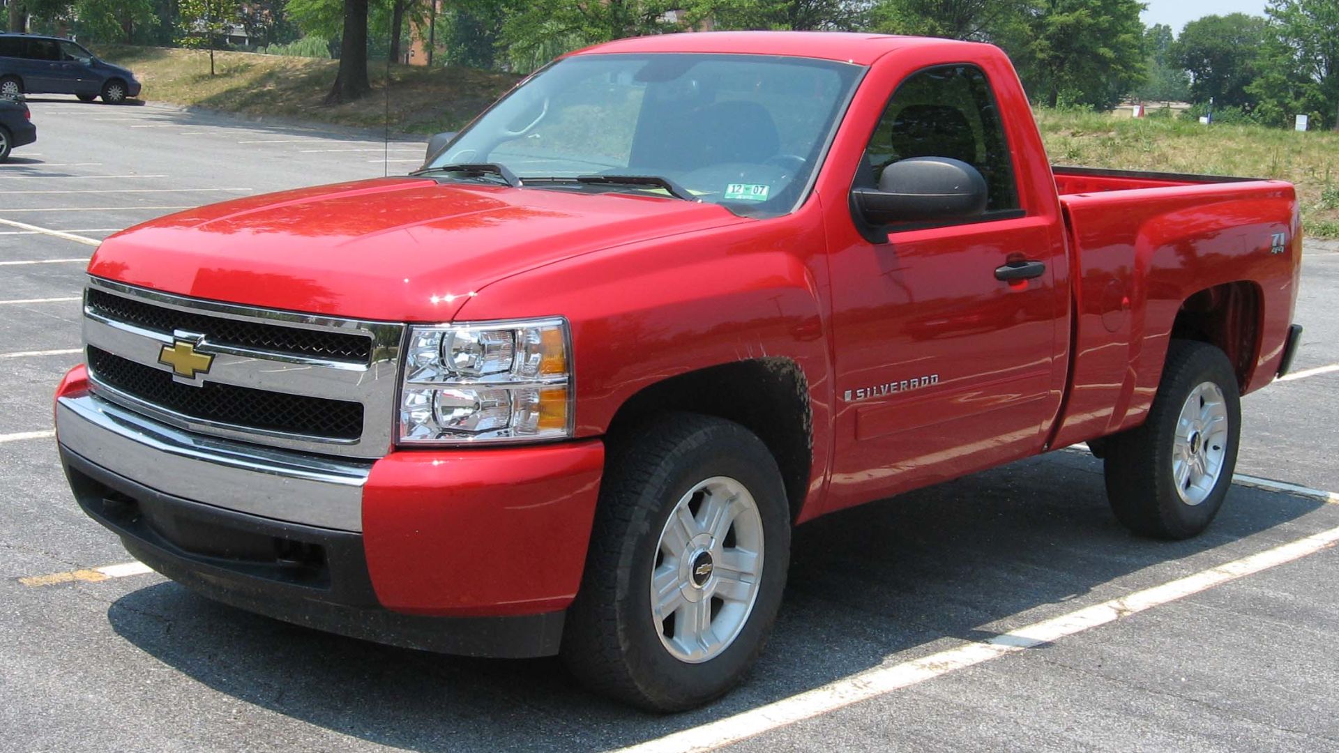 2007 Chevrolet Silverado photographed in USA.