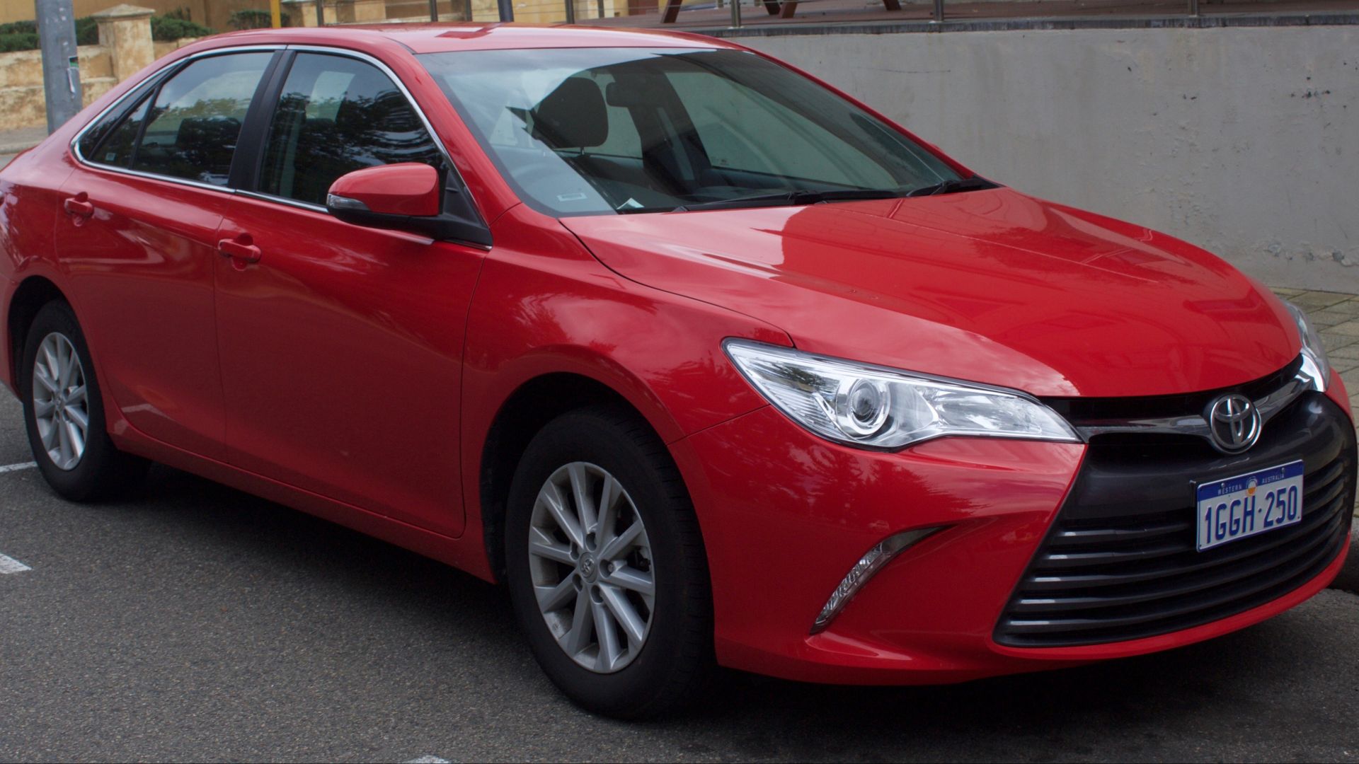 2016-2017 Toyota Camry (ASV50R) Altise sedan. Photographed in Fremantle, Western Australia, Australia.