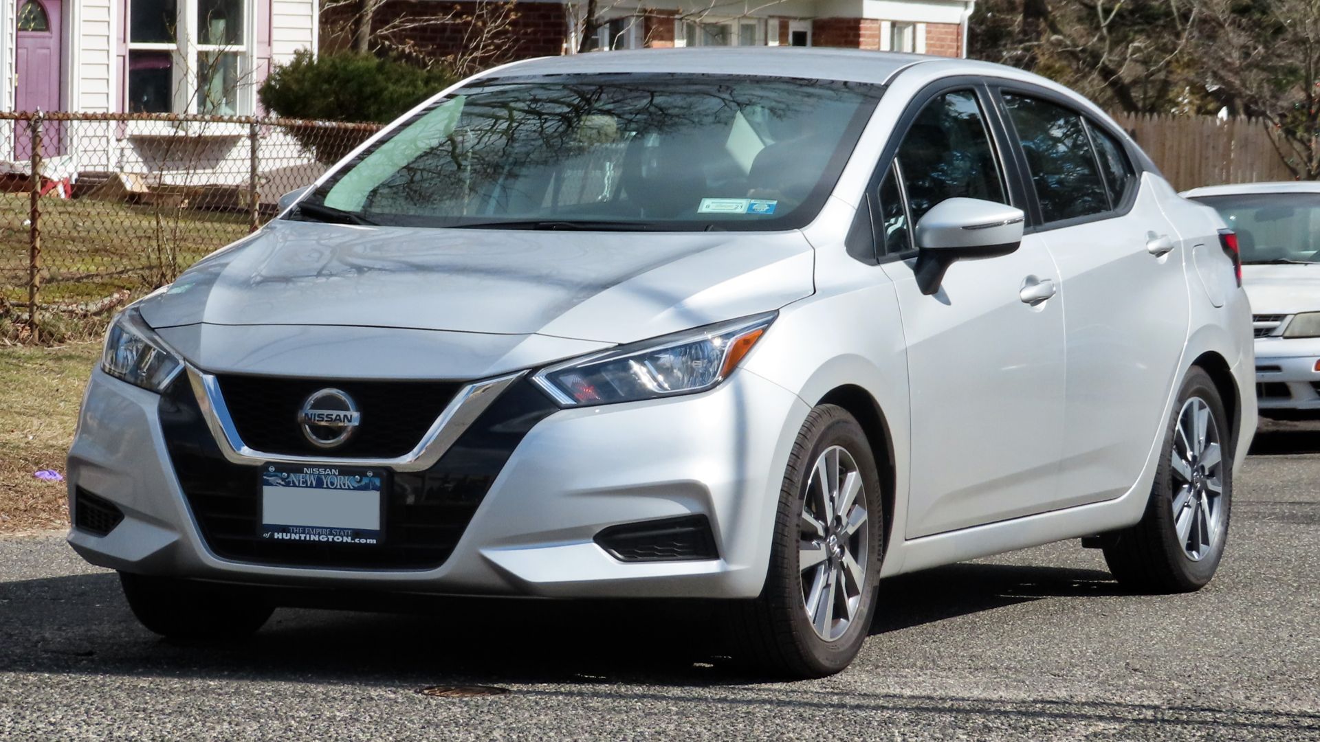 A 2020 Nissan Versa SV photographed in Huntington, New York, USA