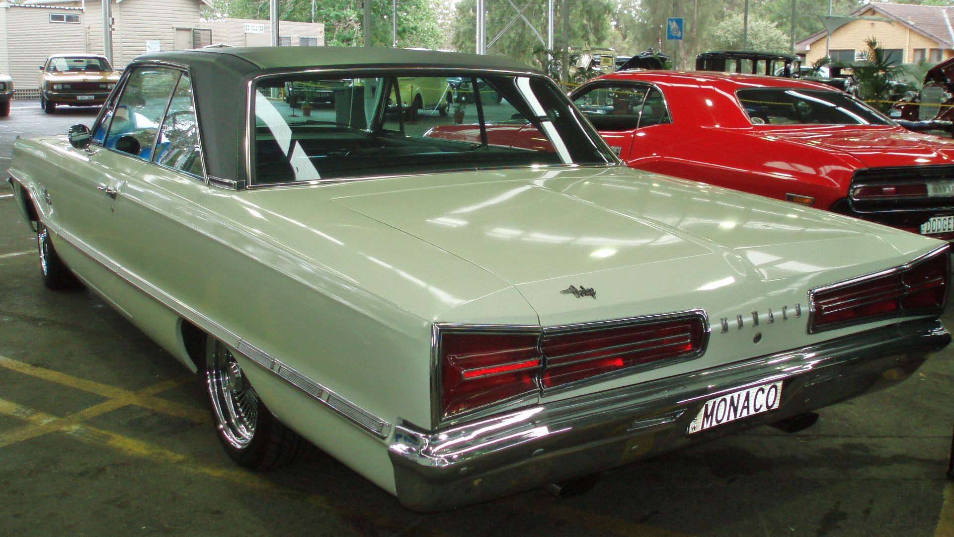 1966 Dodge Monaco coupe. Taken at the 2006 New South Wales All Chrysler Day, held at Fairfield Showground, Prairiewood, Sydney.