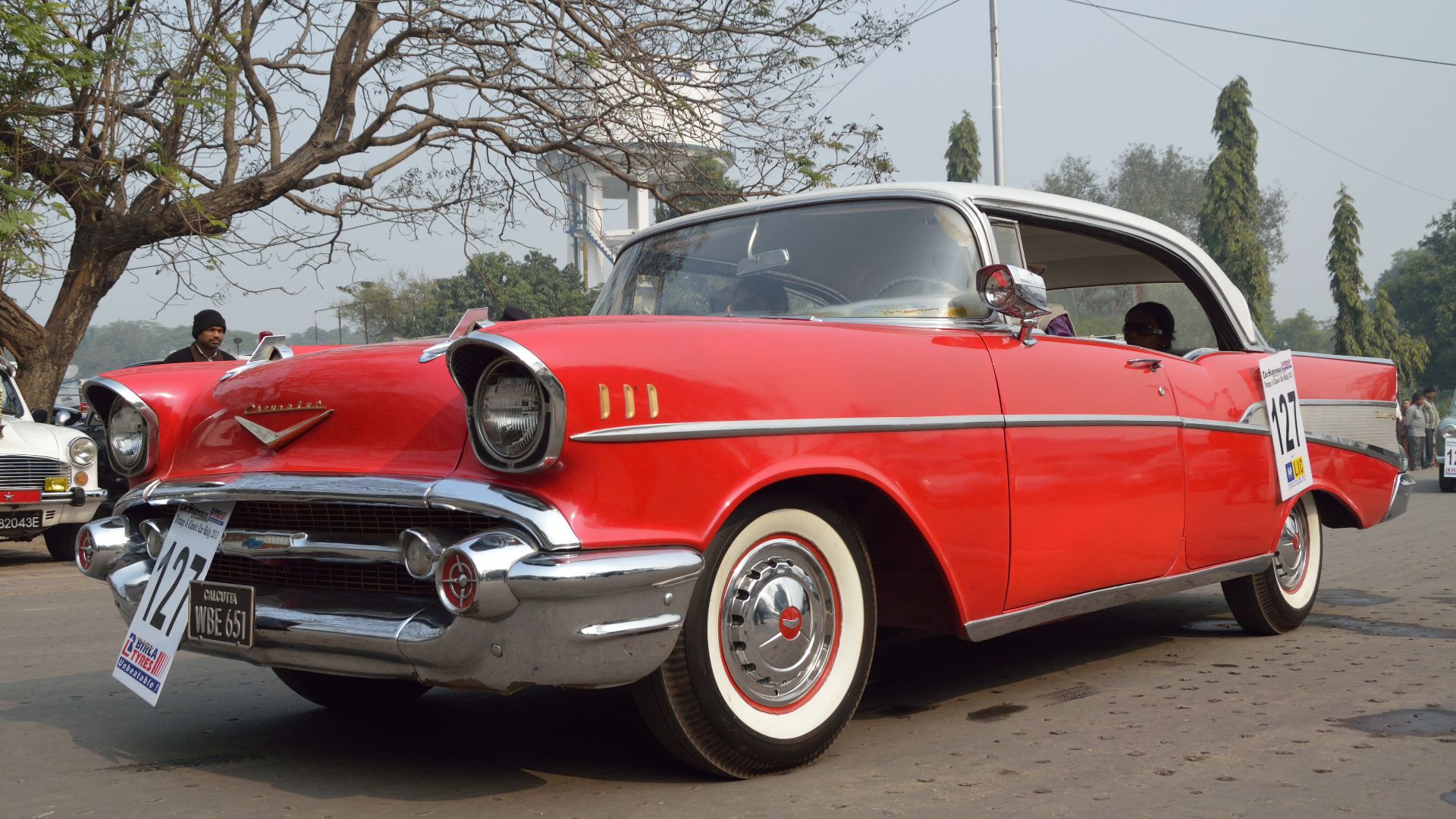 This Chevrolet car was exhibited and ran during ‘The Statesman Vintage & Classic Car Rally 2013’ from the Eastern Command Sports Stadium of Fort William, Kolkata to the same via: Rabindra Sadan, Esplanade, Central avenue, Bhupen Bose avenue, Shaymbazaar f