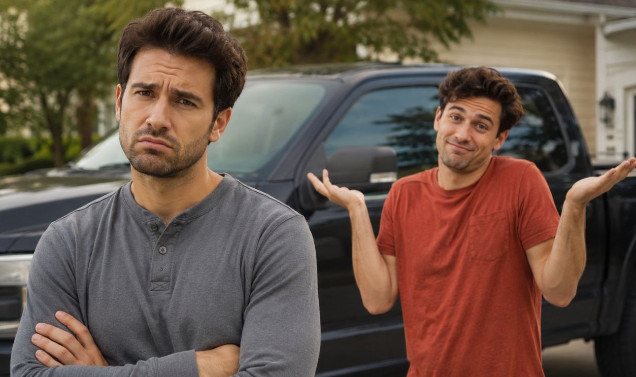 Disagreement by the truck driveway