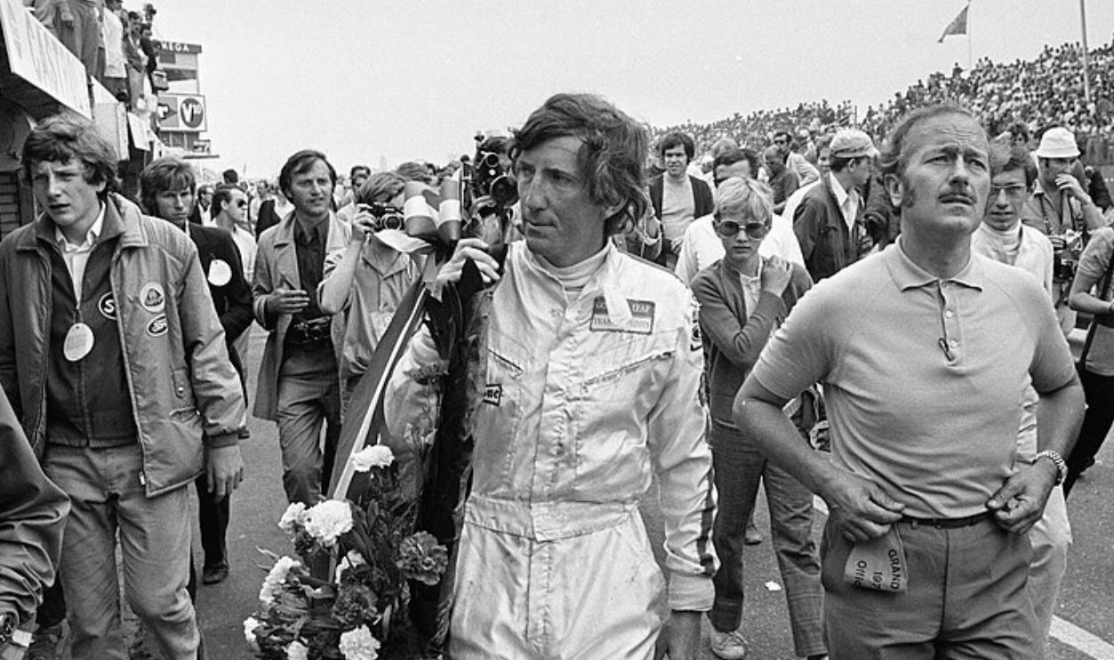 Chapman and Rindt at 1970 Dutch Grand Prix