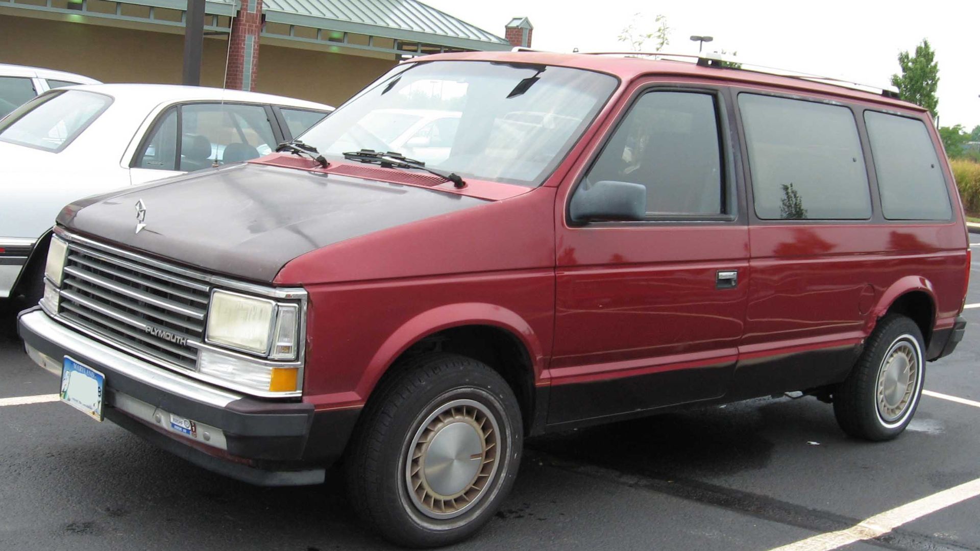 1987-1990 Plymouth Voyager photographed in USA.