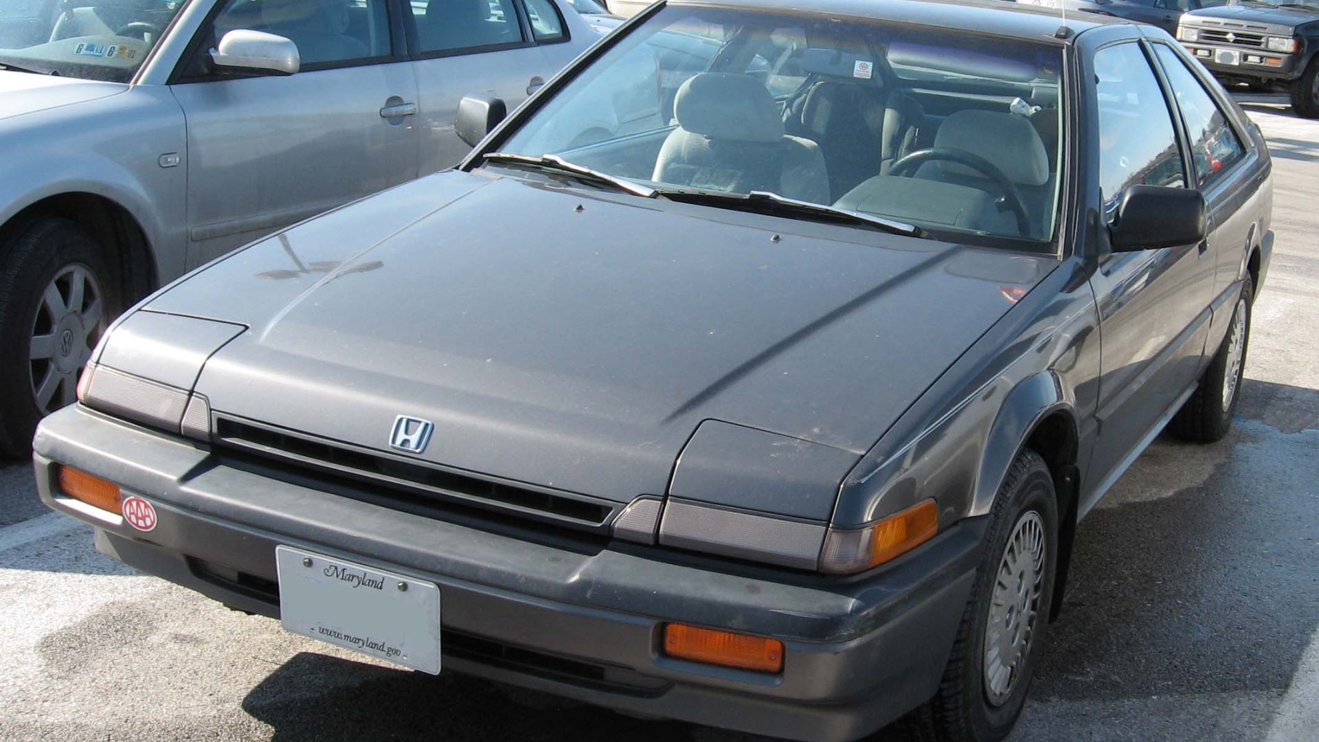 1986-1989 Honda Accord hatchback photographed in USA.