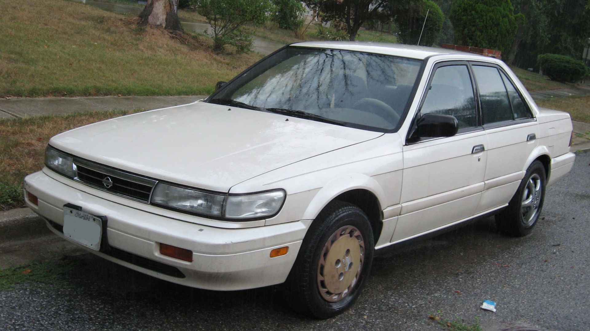 1990-1992 Nissan Stanza photographed in USA.
