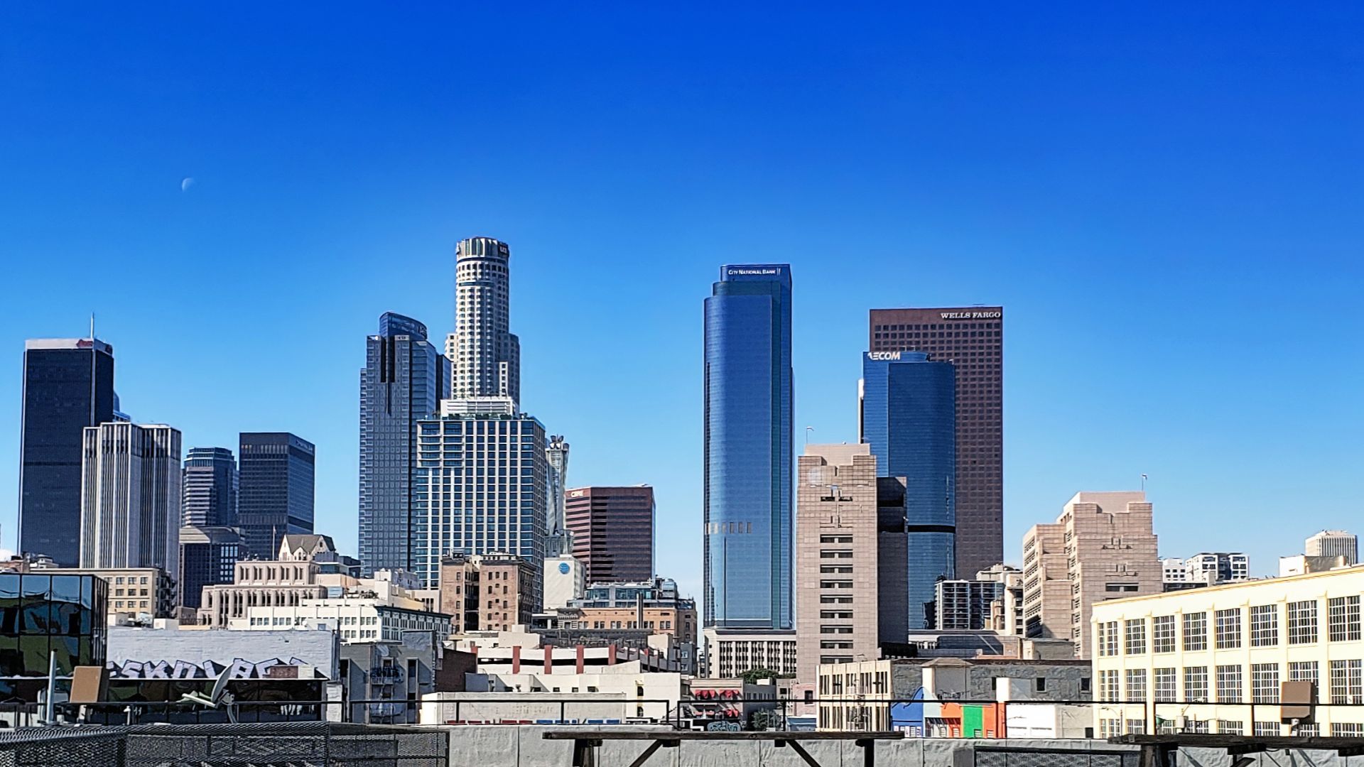 Downtown Los Angeles skyline from Toy District