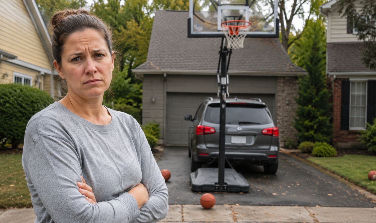 Frustration in the suburban driveway