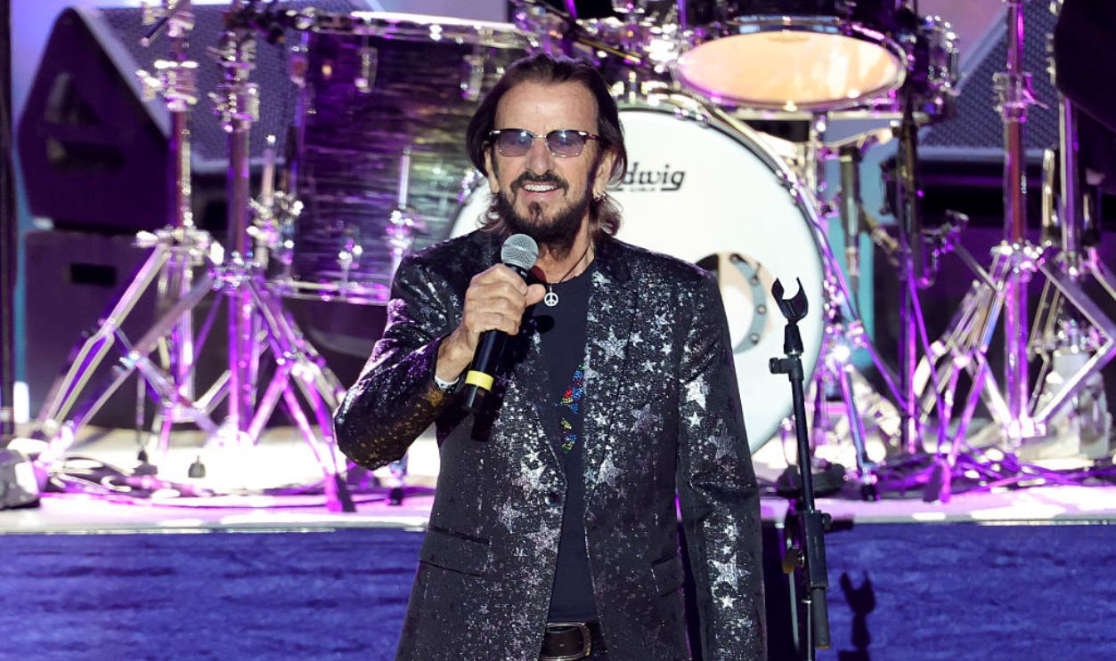 LOS ANGELES, CALIFORNIA - JUNE 14: Ringo Starr performs onstage with his All Starr Band at The Greek Theatre on June 14, 2026 in Los Angeles, California.