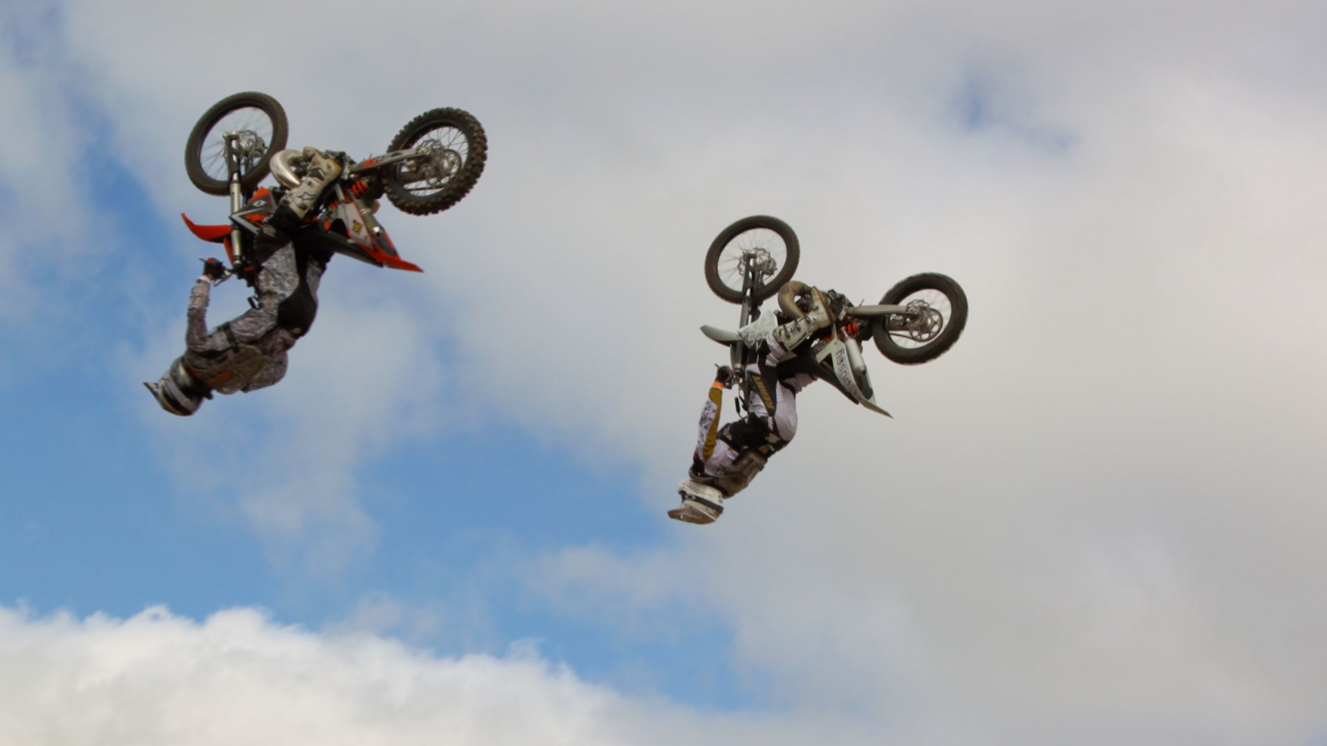 FMX freestyle during an international contest held at Landrévarzec in Finistere.