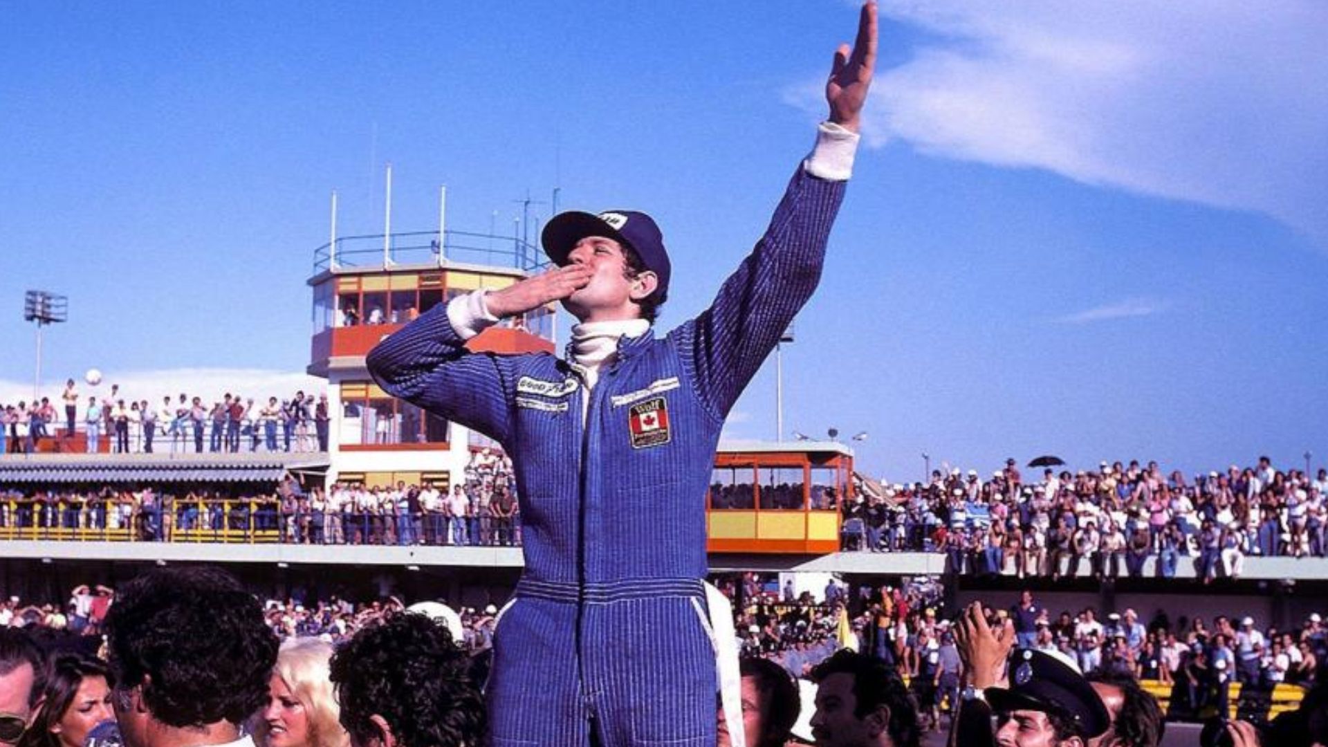1977 Argentine Grand Prix Jody Scheckter celebrate