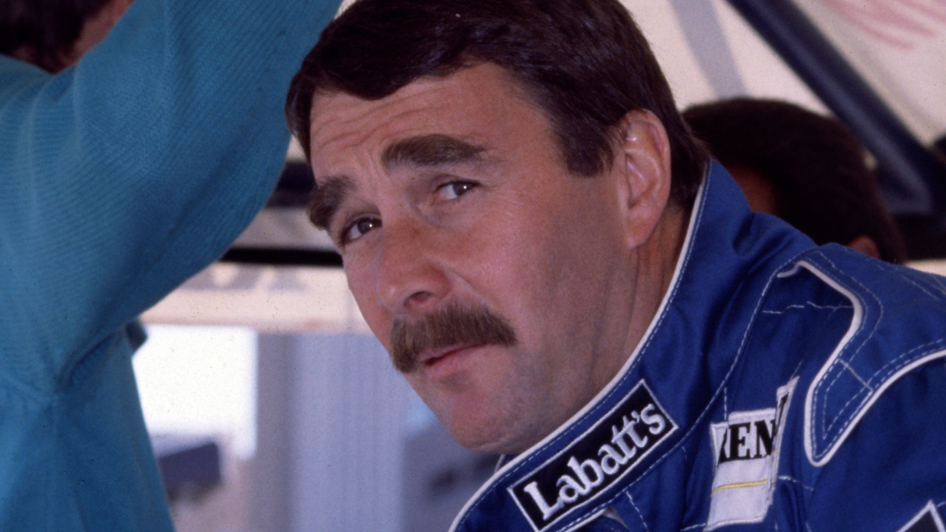 Nigel Mansell at the 1991 United States Grand Prix in Phoenix, Arizona