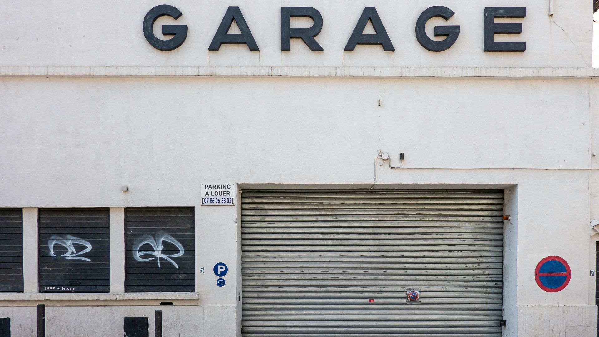 a building with a sign on it