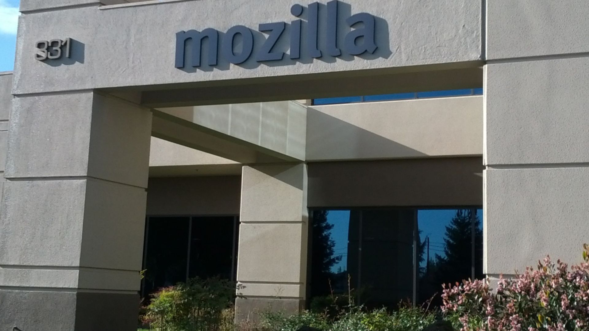 Mozilla's headquarters at 331 E. Evelyn Avenue, Mountain View, CA.