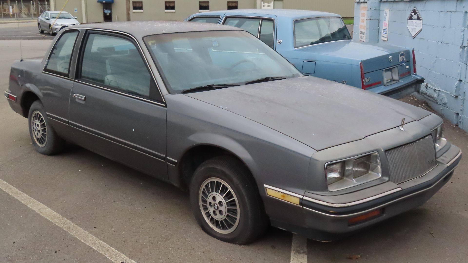 1986-1987 Buick Somerset photographed in New Castle, Pennsylvania. The Somerset was a short-lived nameplate used on what would eventually become the fifth generation Buick Skylark coupe. 1985 models used the name Somerset Regal, although the Regal suffix 