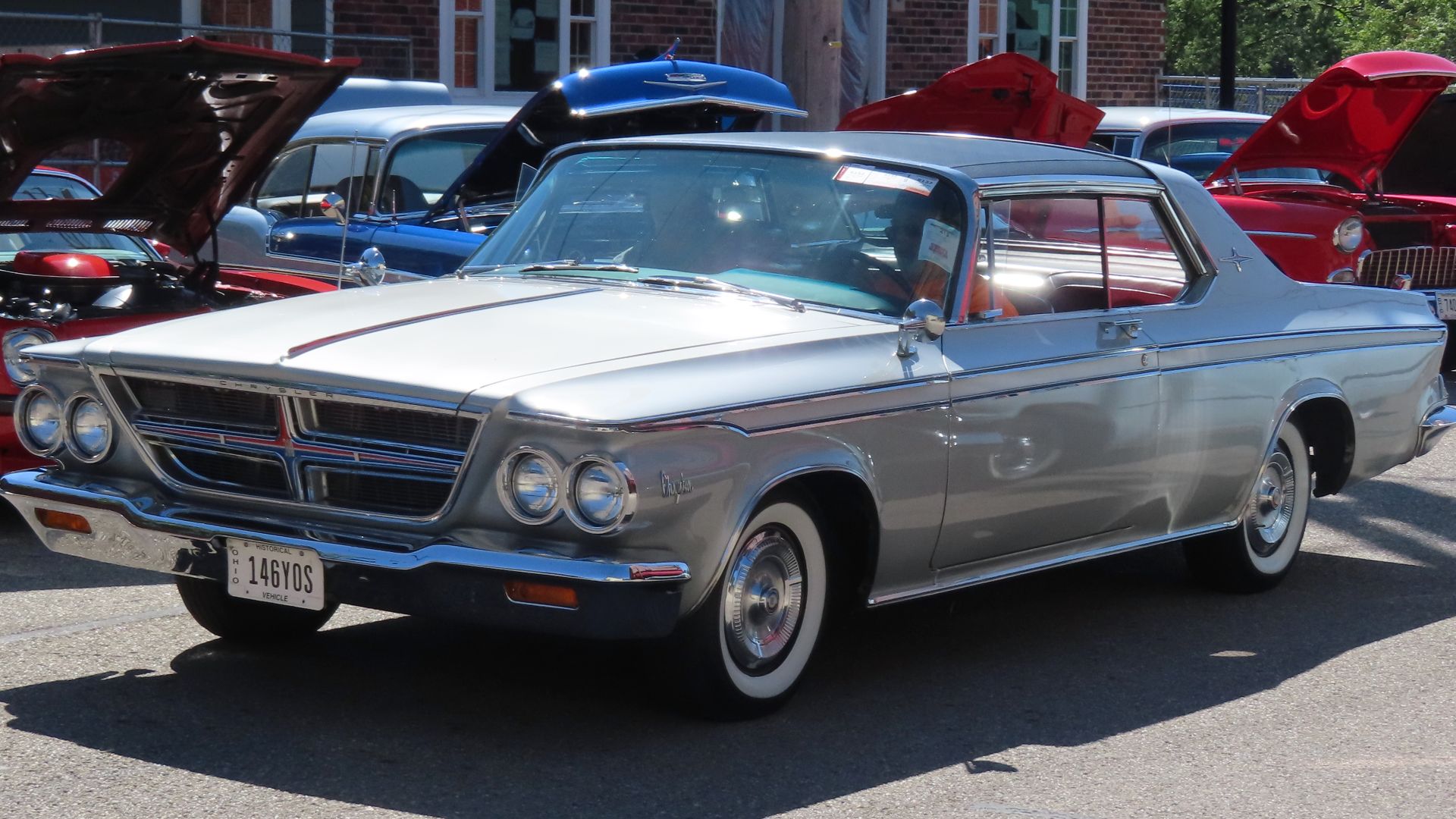 1964 Chrysler 300 2-door hardtop photographed at the July 1st, 2024 Cruisin' The River Lowellville car show in Lowellville, Ohio