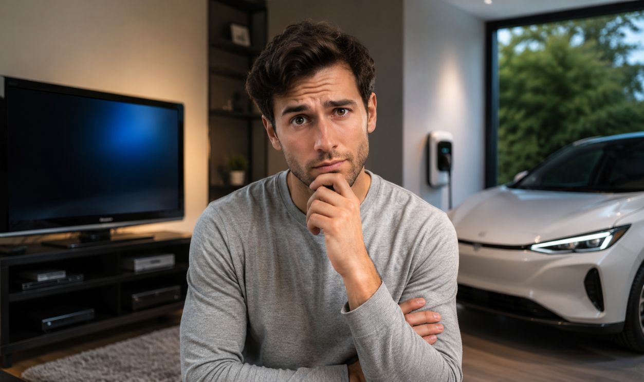 Contemplative moment in a modern lounge