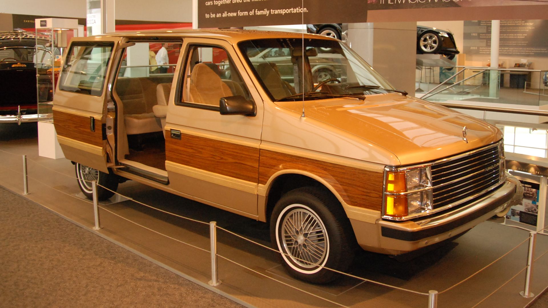 A photo from our visit to the Walter P. Chrysler museum on the grounds of the Chrysler Corporation headquarters on October 23, 2010.  Even though it was a Saturday, we were the only visitors to the museum.  
The museum opened in 1999 and was popular for a